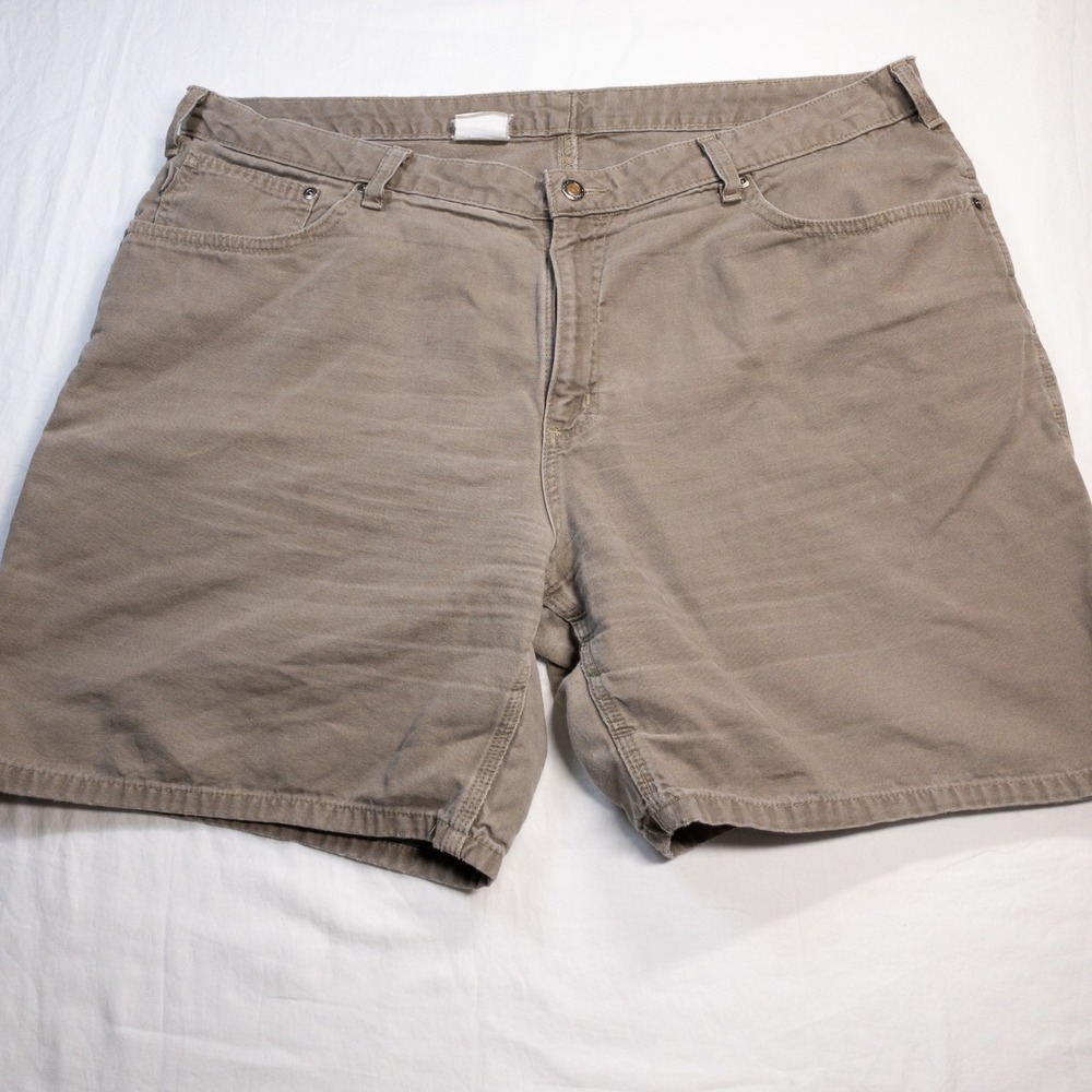 Carhartt Womens WB190 MUS Canvas Work Utility Shorts Brown Size 20